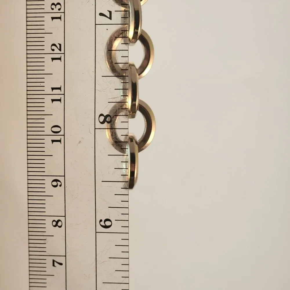 Sterling Heavy Beveled Chunky Cable Statement Chain Link Bracelet